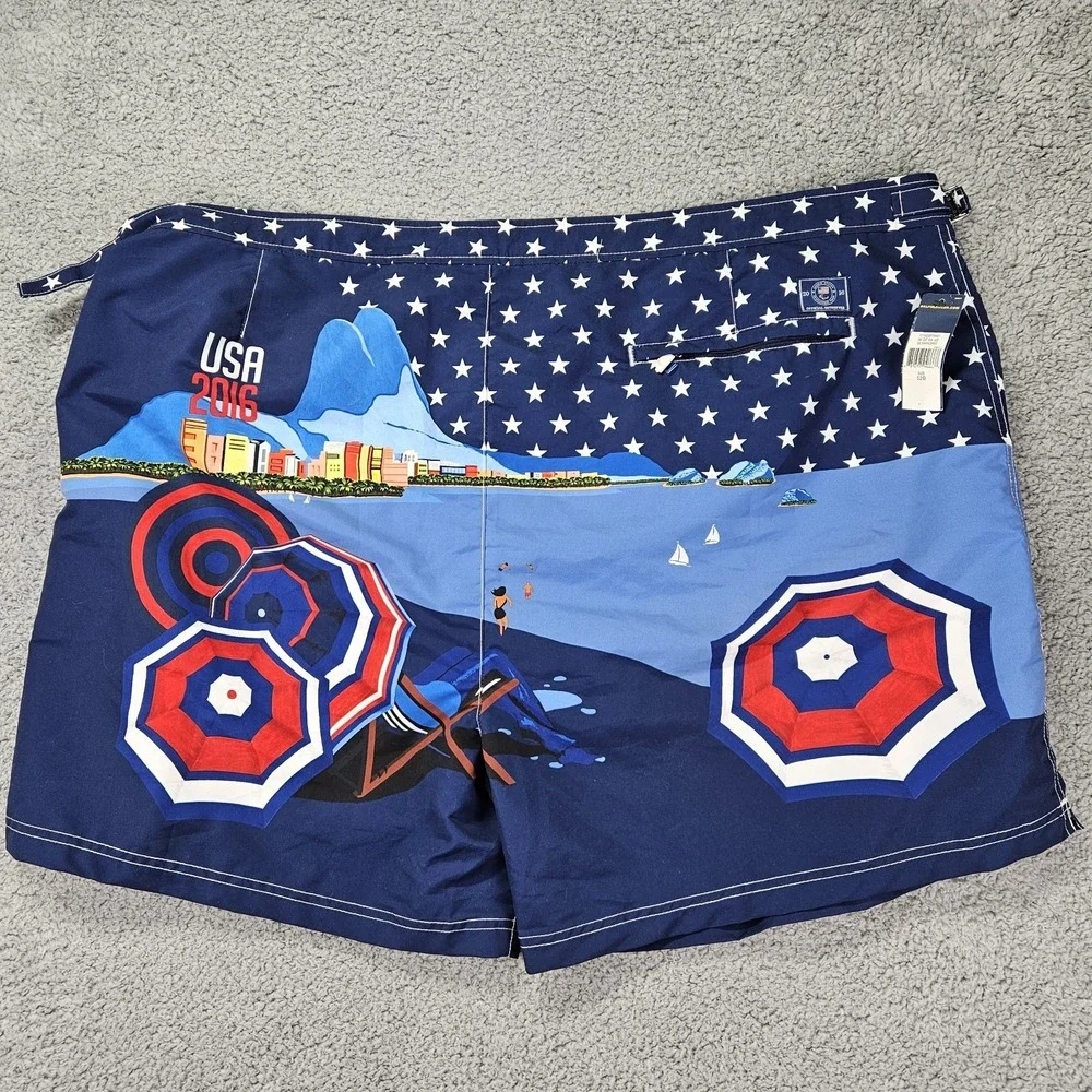 Polo Ralph Lauren 2016 USA Paralympic Team Swim Trunks Board Shorts 52B NWT